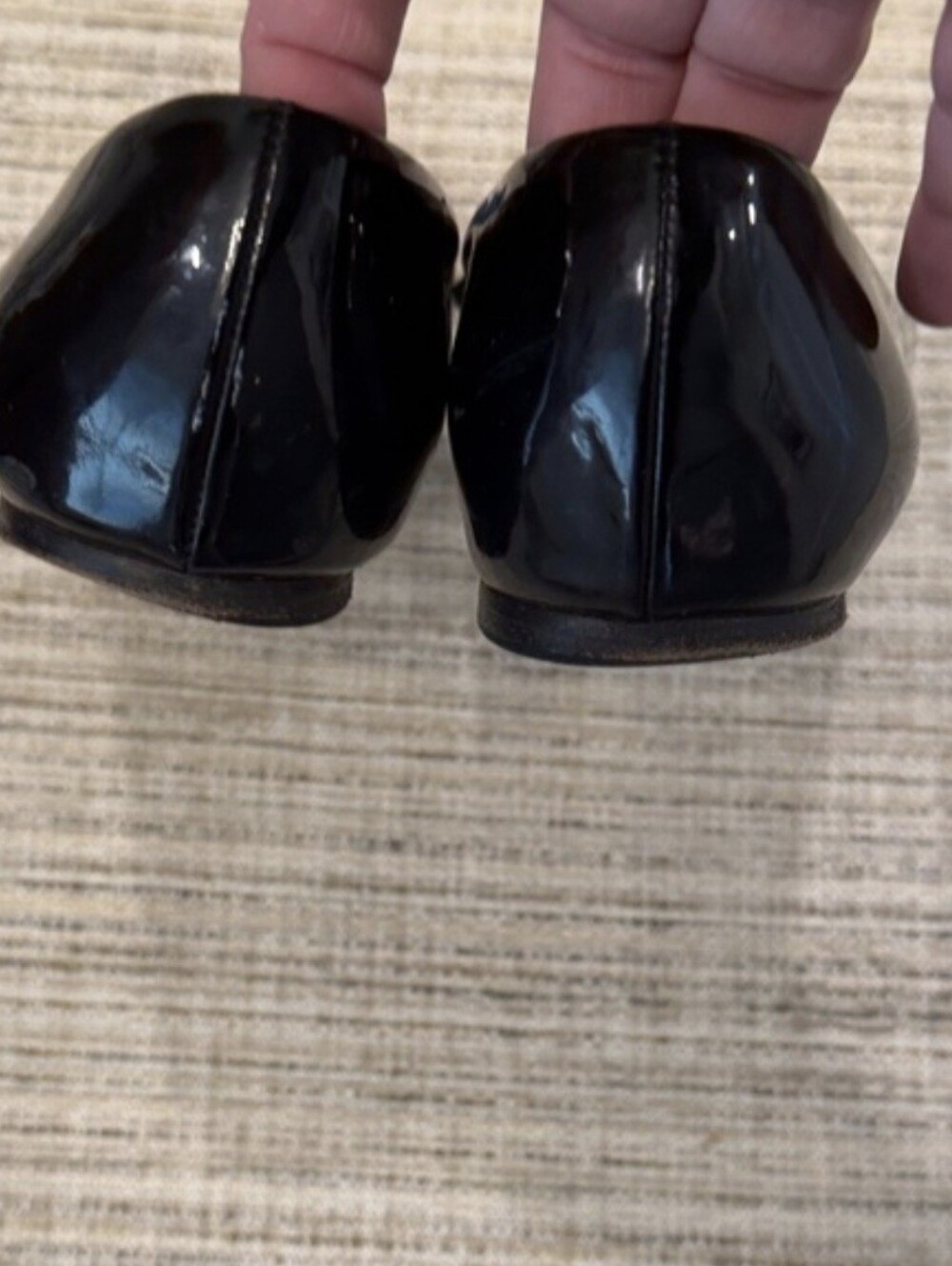 Louis Vuitton Women's Navy Patent Leather Ballet Flats - Picture 14 of 15